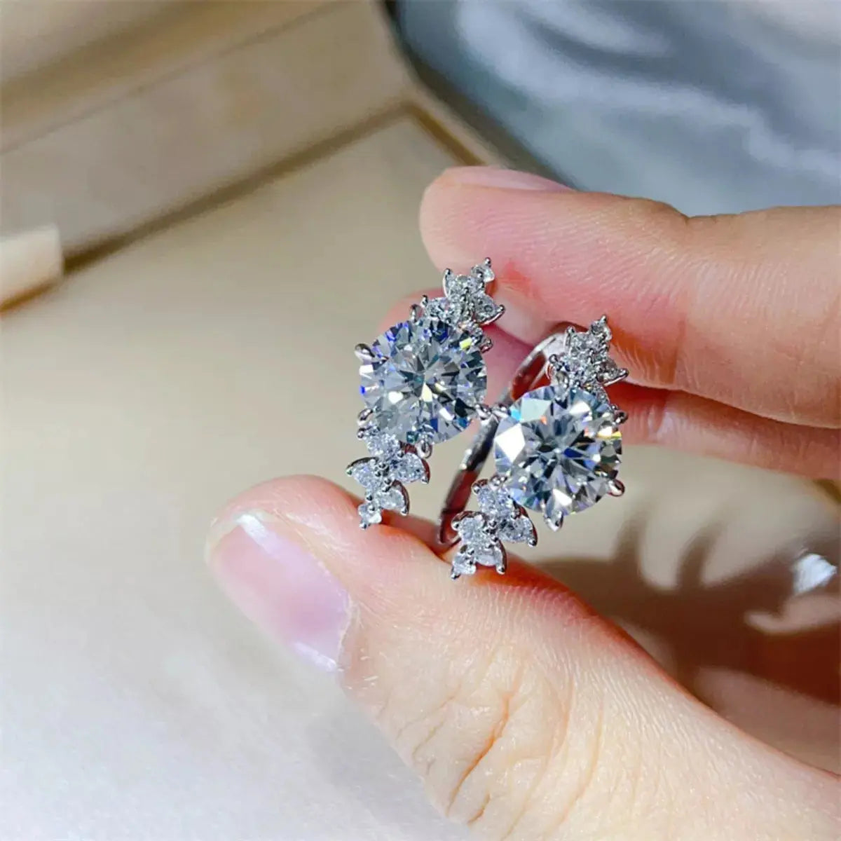 3 Carat Moissanite 925 Sterling Silver Ring - SmileBen