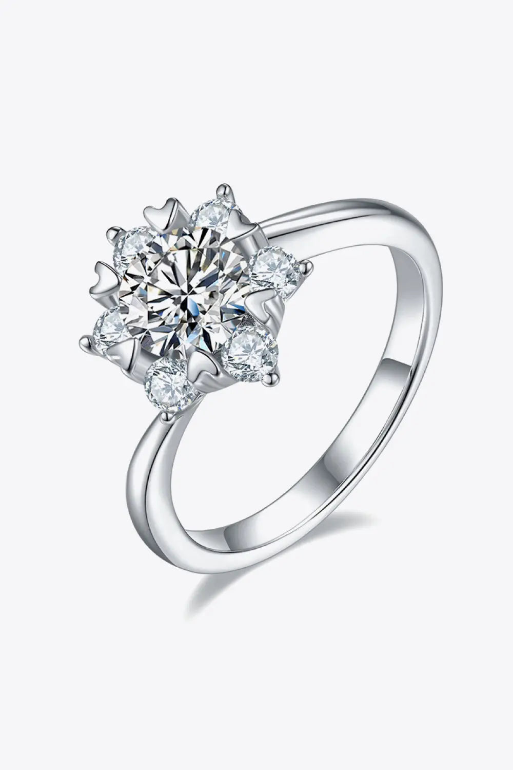 1 Carat Moissanite Zircon Ring - SmileBen