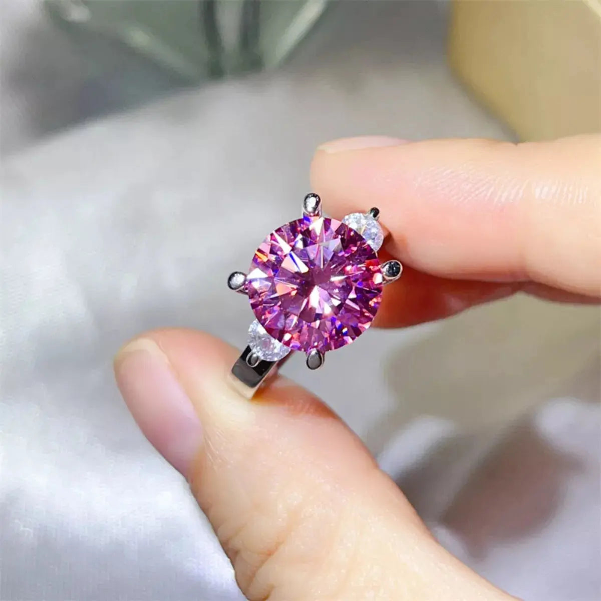 5 Carat Moissanite 925 Sterling Silver Ring - SmileBen