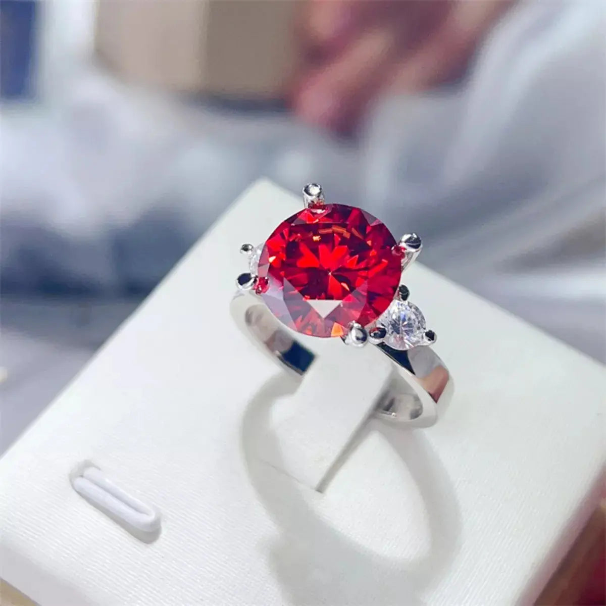 5 Carat Moissanite 925 Sterling Silver Ring - SmileBen