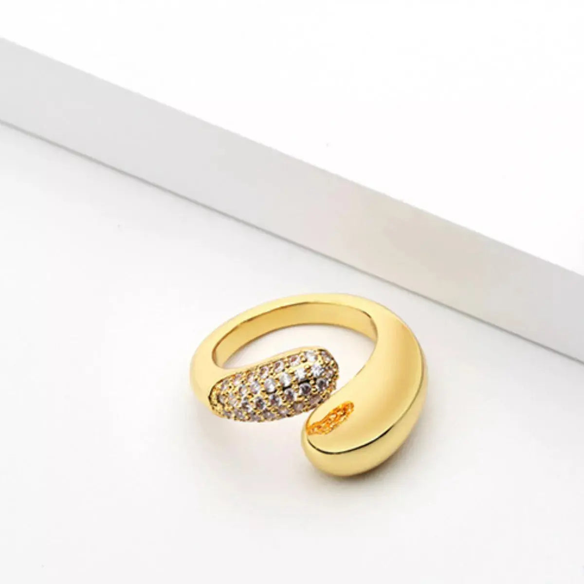18K Gold-Plated Open Ring - SmileBen