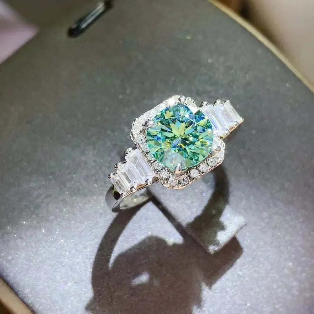 3 Carat Moissanite 925 Sterling Silver Ring - SmileBen