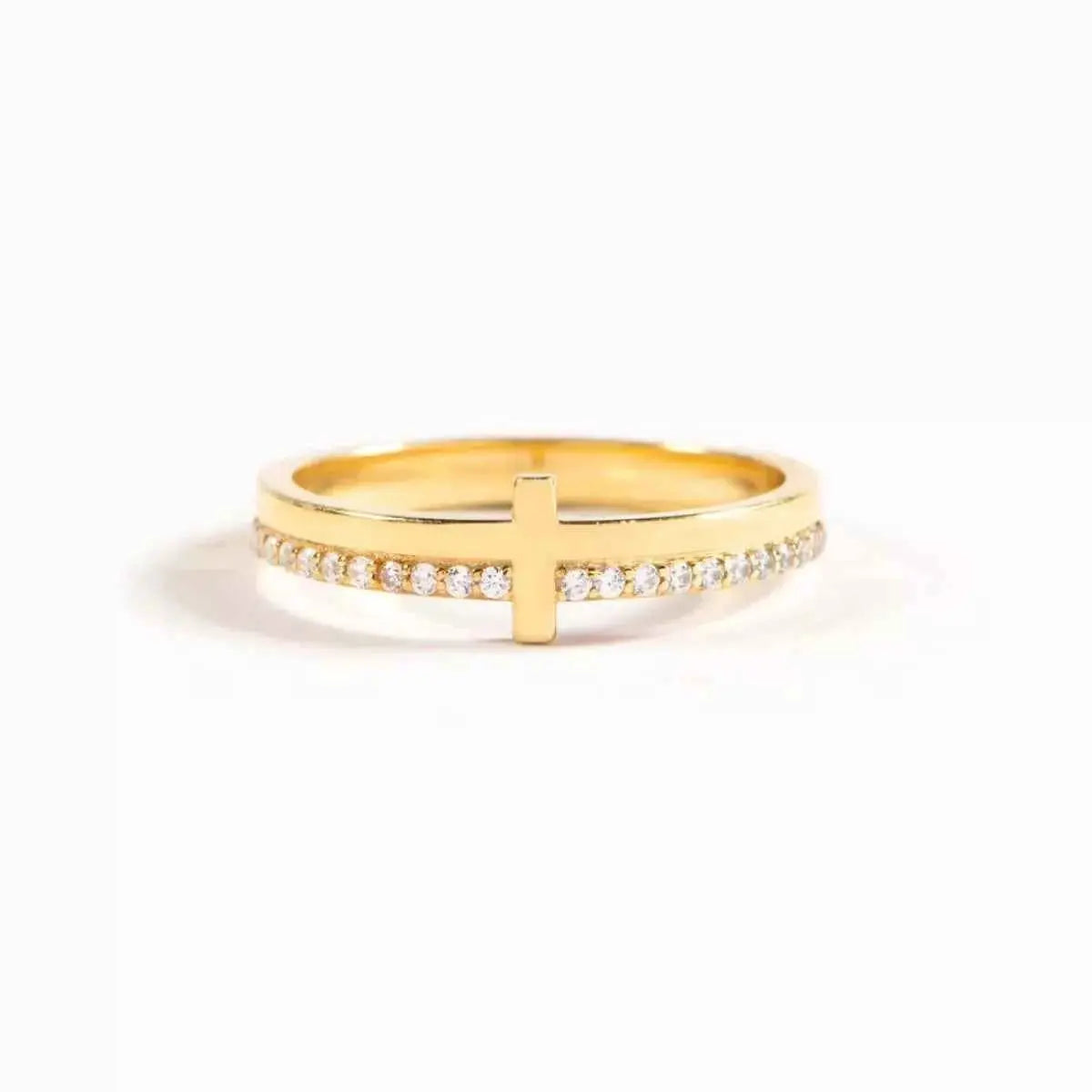 925 Sterling Silver Cross Ring - SmileBen