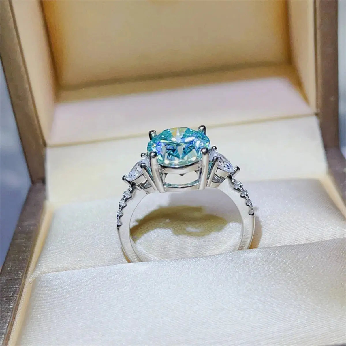 5 Carat Moissanite 925 Sterling Silver Ring - SmileBen