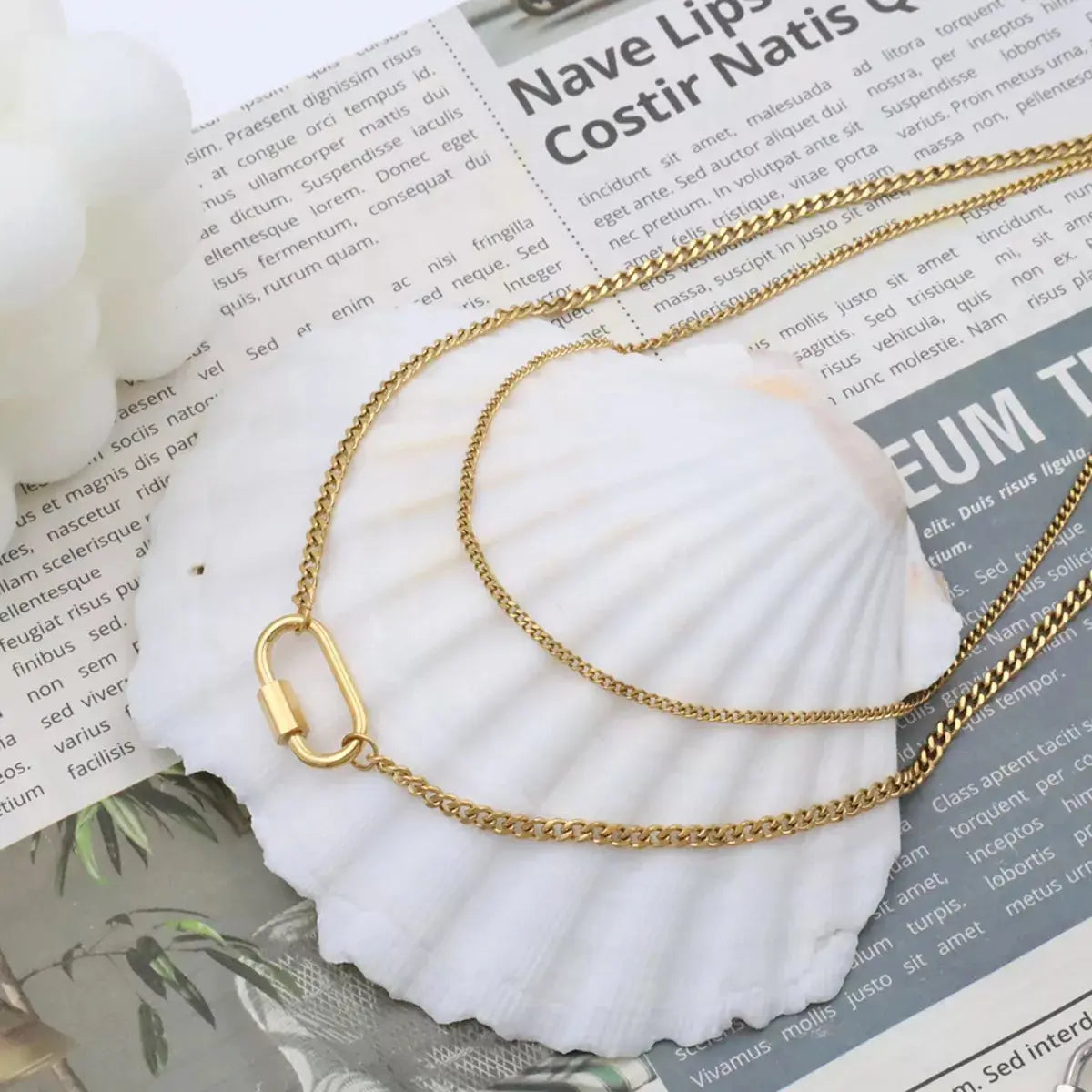 18K Gold-Plated Double Layered Necklace - SmileBen
