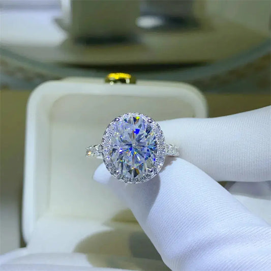 5 Carat Moissanite 925 Sterling Silver Ring - SmileBen
