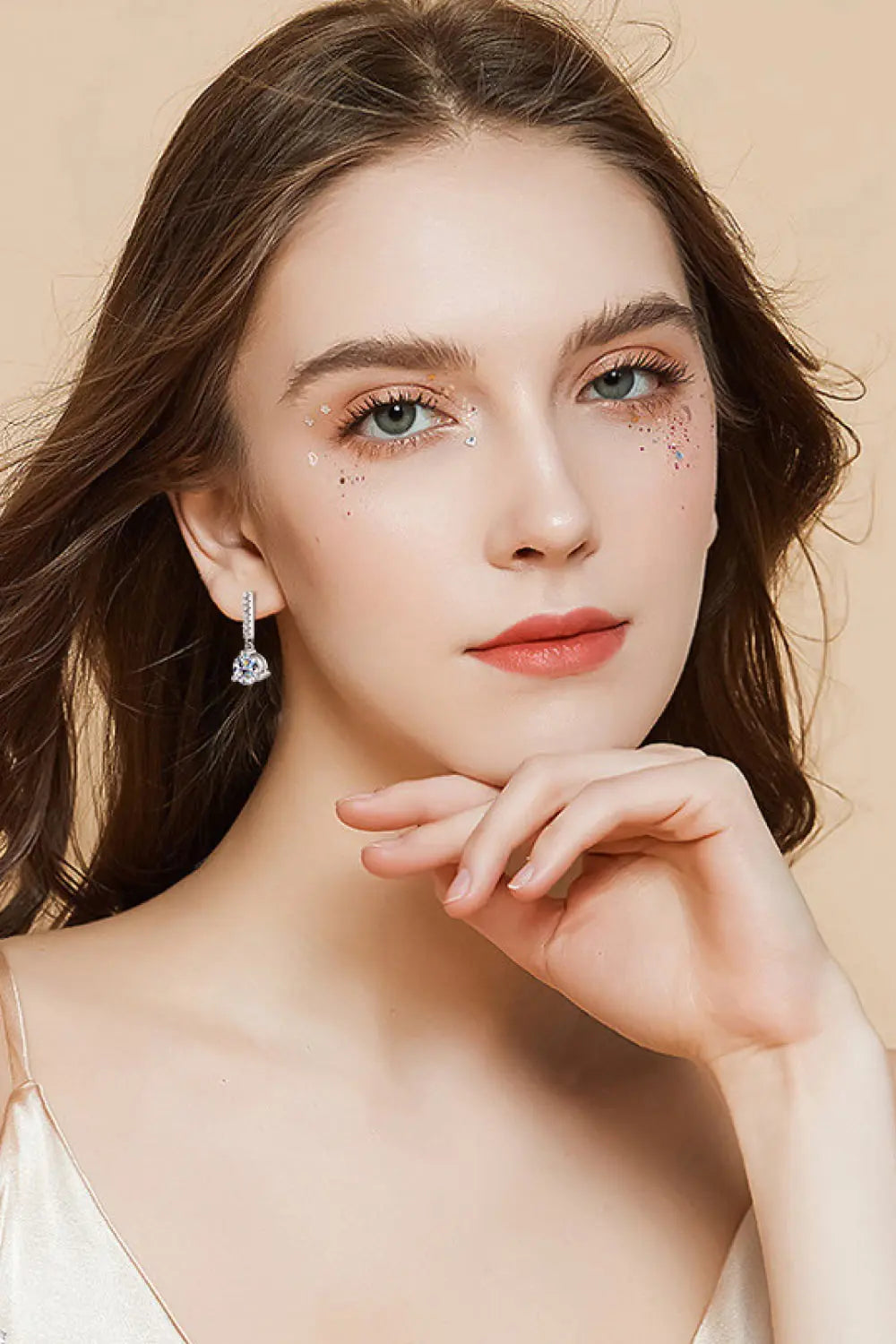 2 Carat Moissanite 925 Sterling Silver Drop Earrings - SmileBen