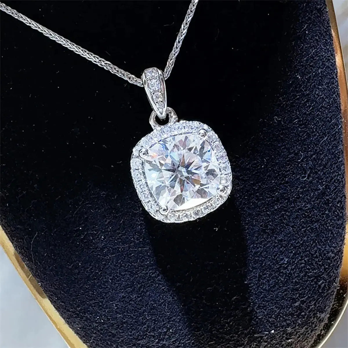 5 Carat Moissanite 925 Sterling Silver Necklace - SmileBen