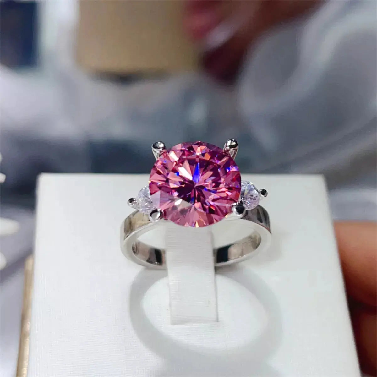 5 Carat Moissanite 925 Sterling Silver Ring - SmileBen
