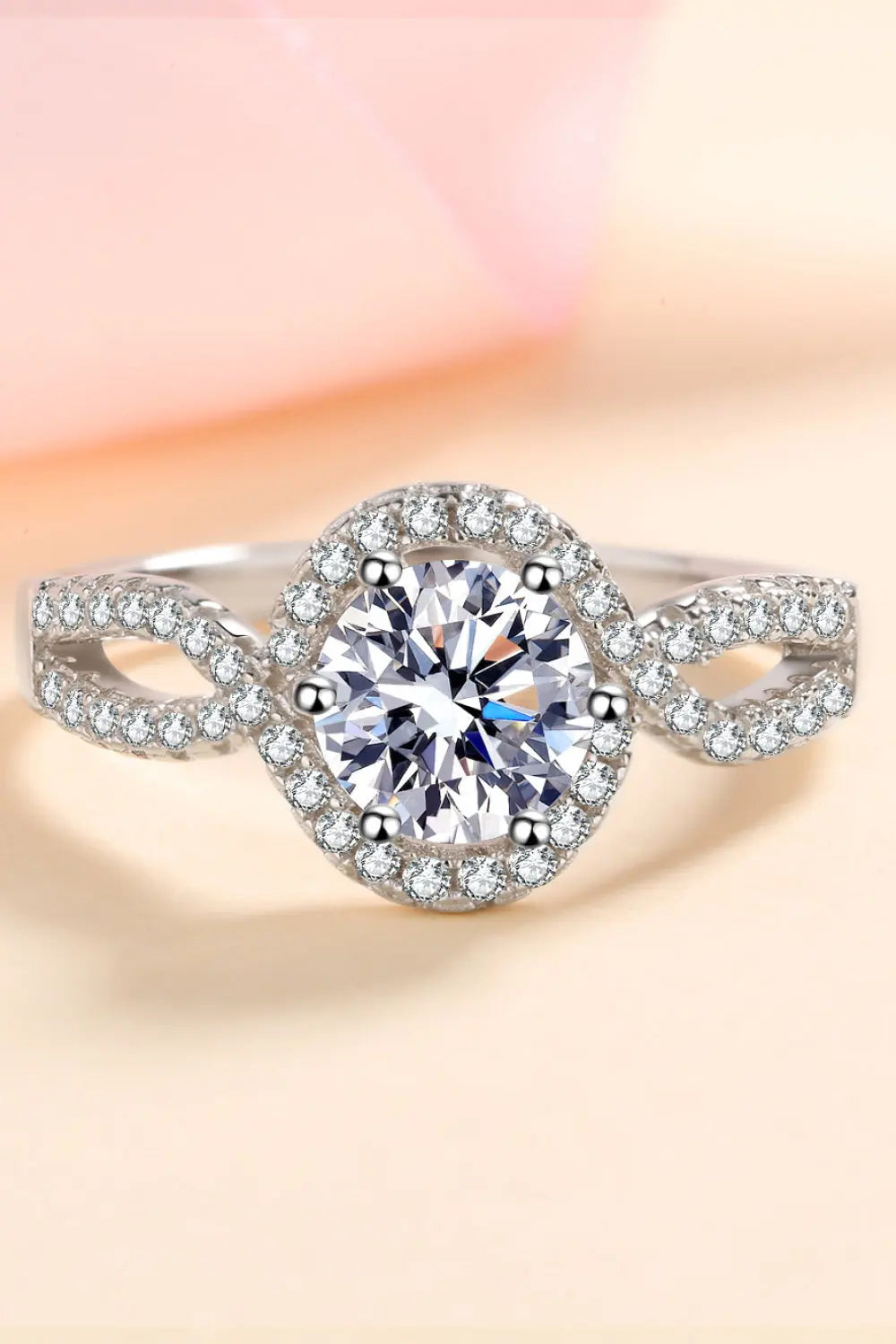 Feel The Joy 925 Sterling Silver Moissanite Ring - SmileBen