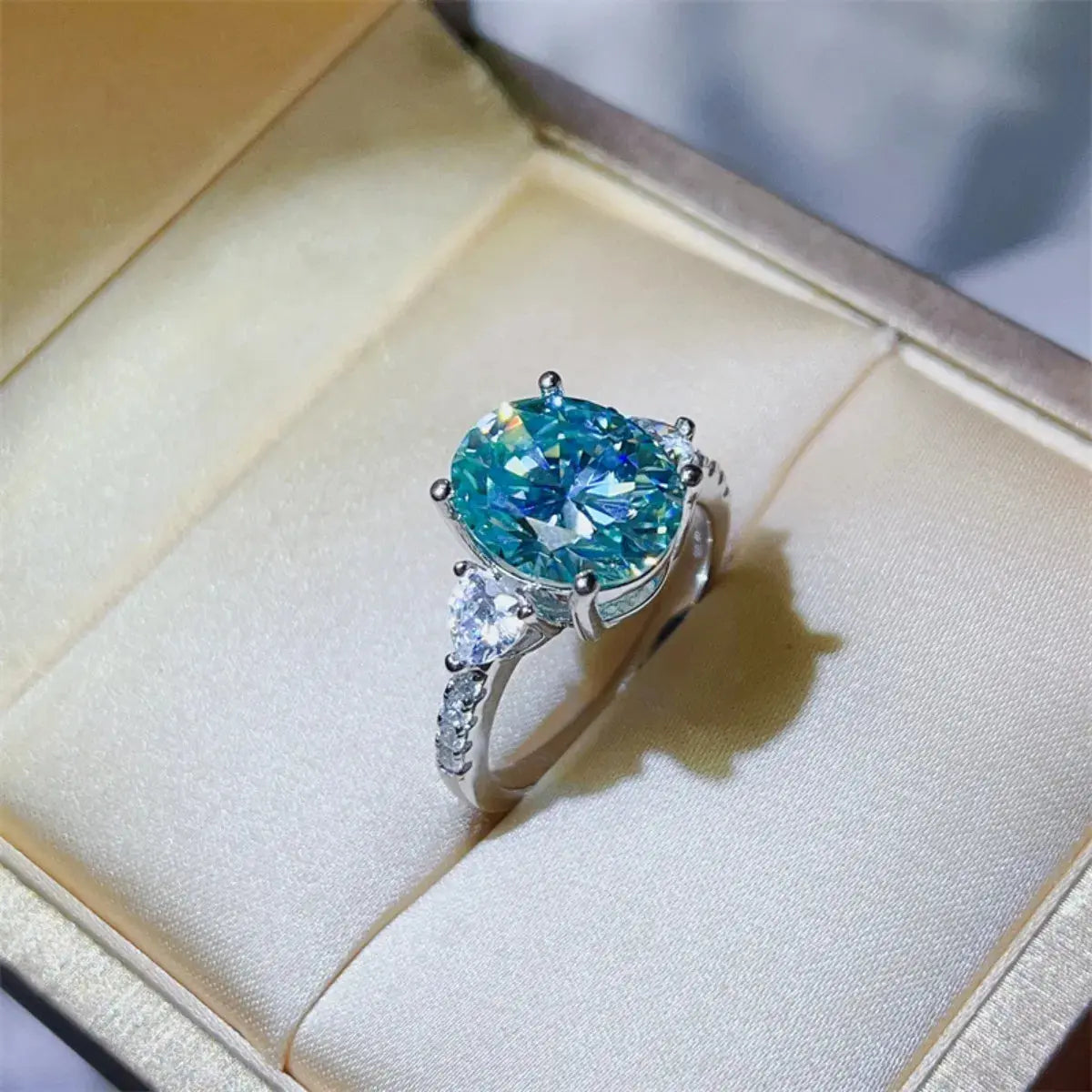 5 Carat Moissanite 925 Sterling Silver Ring - SmileBen