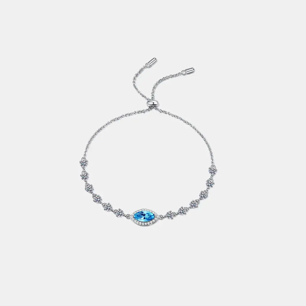 1 Carat Moissanite 925 Sterling Silver Bracelet - SmileBen