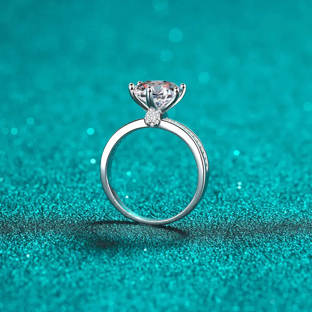 3 Carat Moissanite 925 Sterling Silver Ring - SmileBen