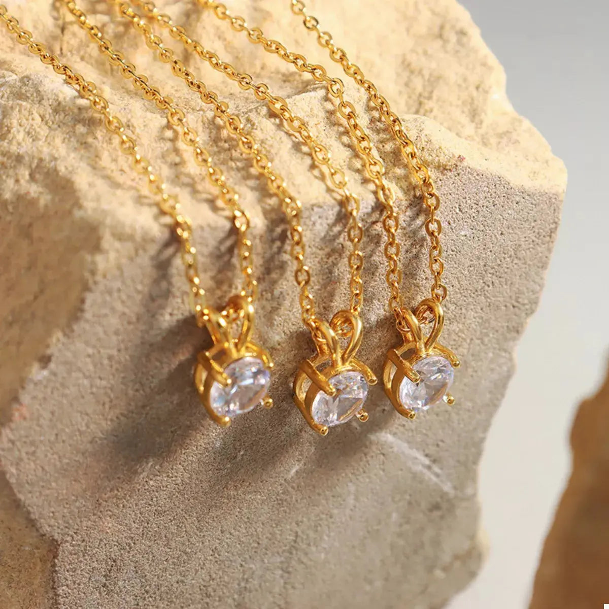 18K Gold-Plated Pendant Necklace - SmileBen