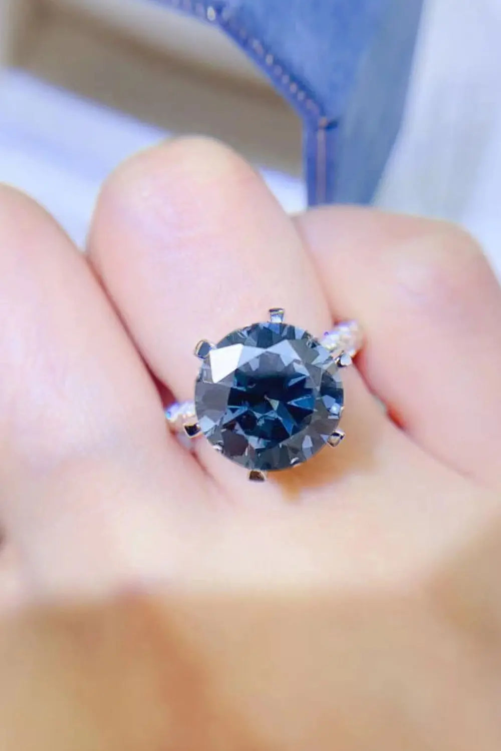 5 Carat Moissanite 925 Sterling Silver Ring - SmileBen
