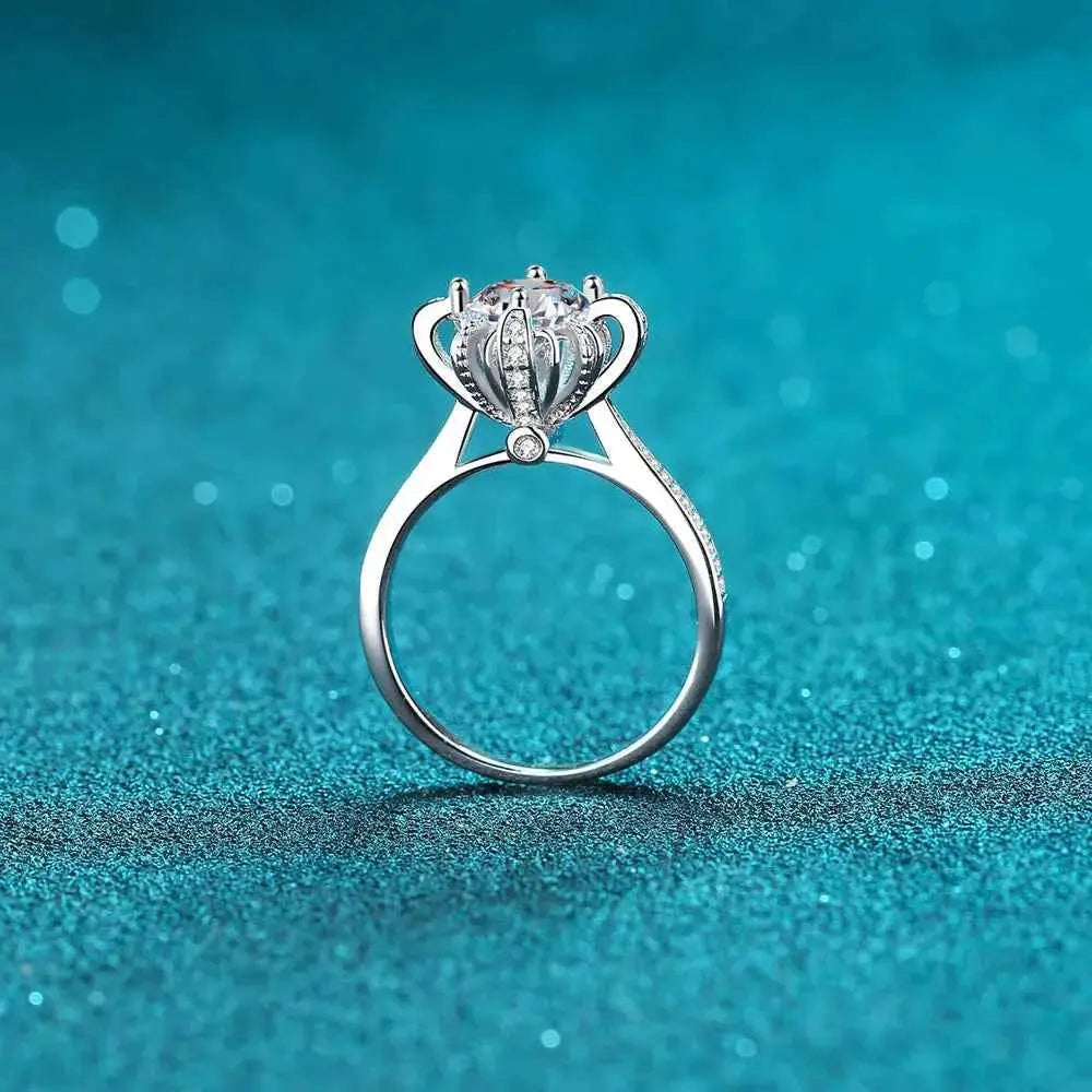 1 Carat Moissanite 925 Sterling Silver Ring