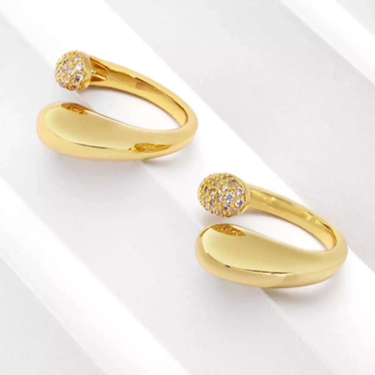 18K Gold-Plated Open Ring - SmileBen