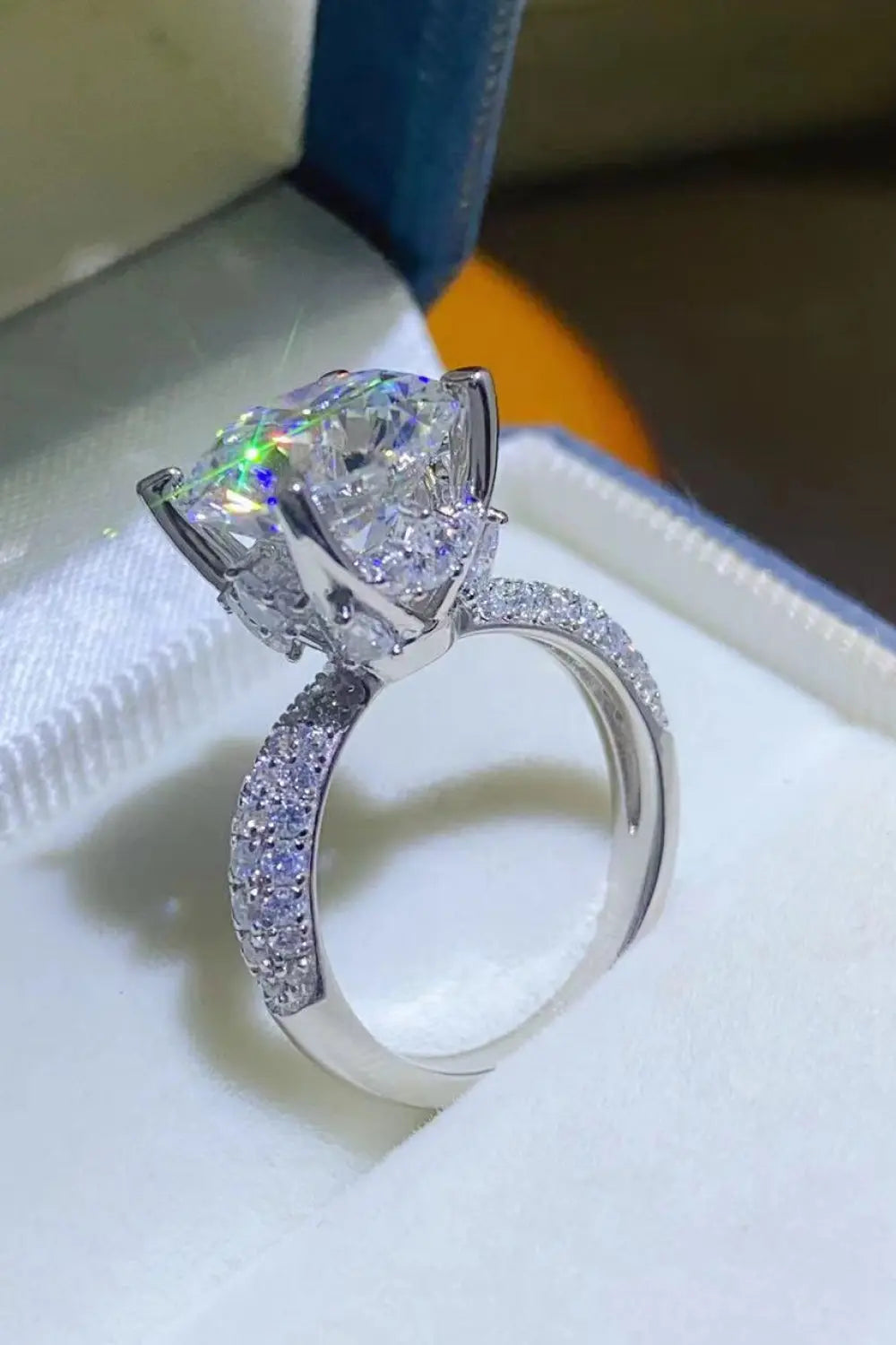 5 Carat Moissanite 925 Sterling Silver Ring - SmileBen