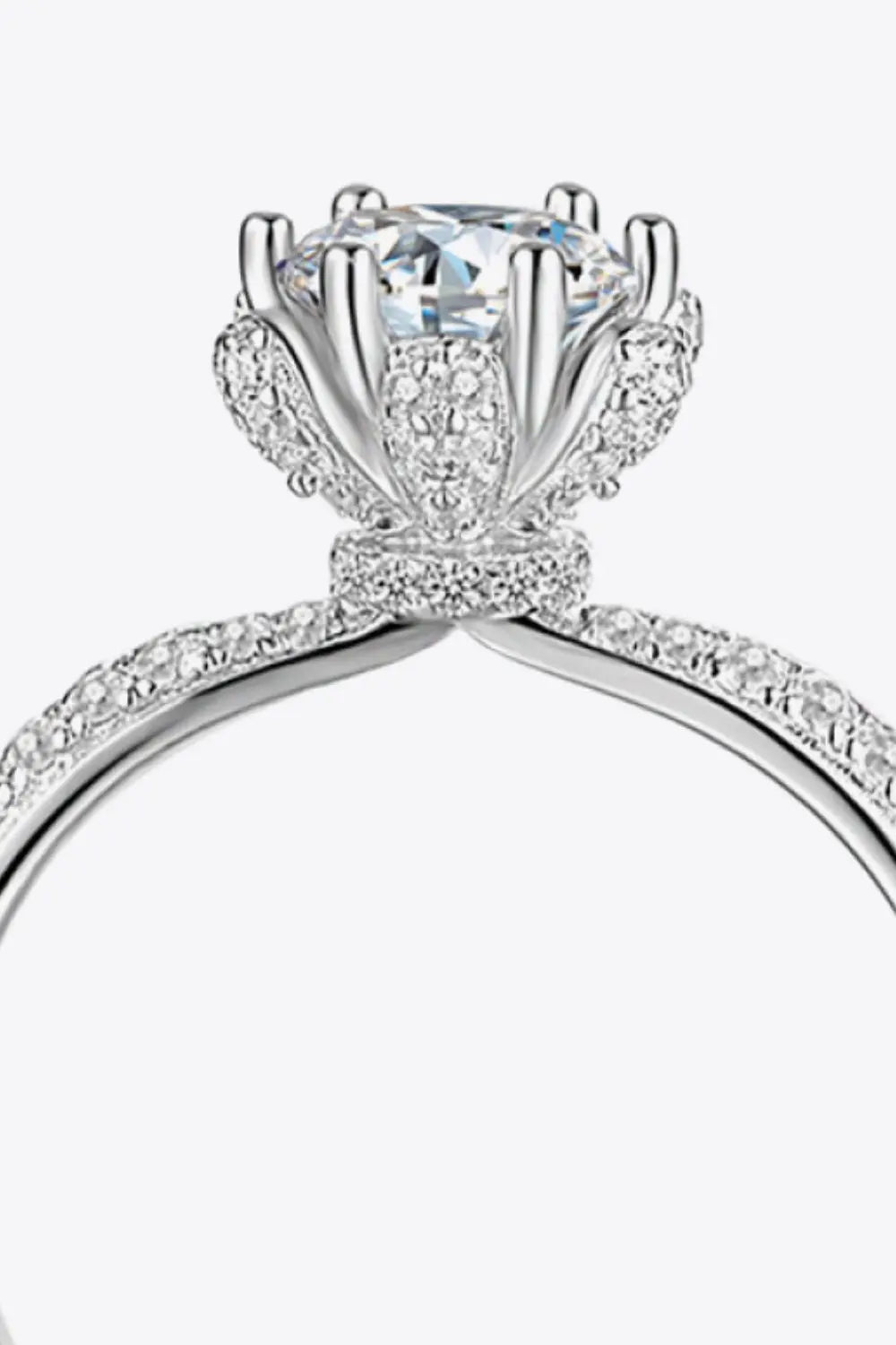 1 Carat Moissanite 6-Prong Ring - SmileBen