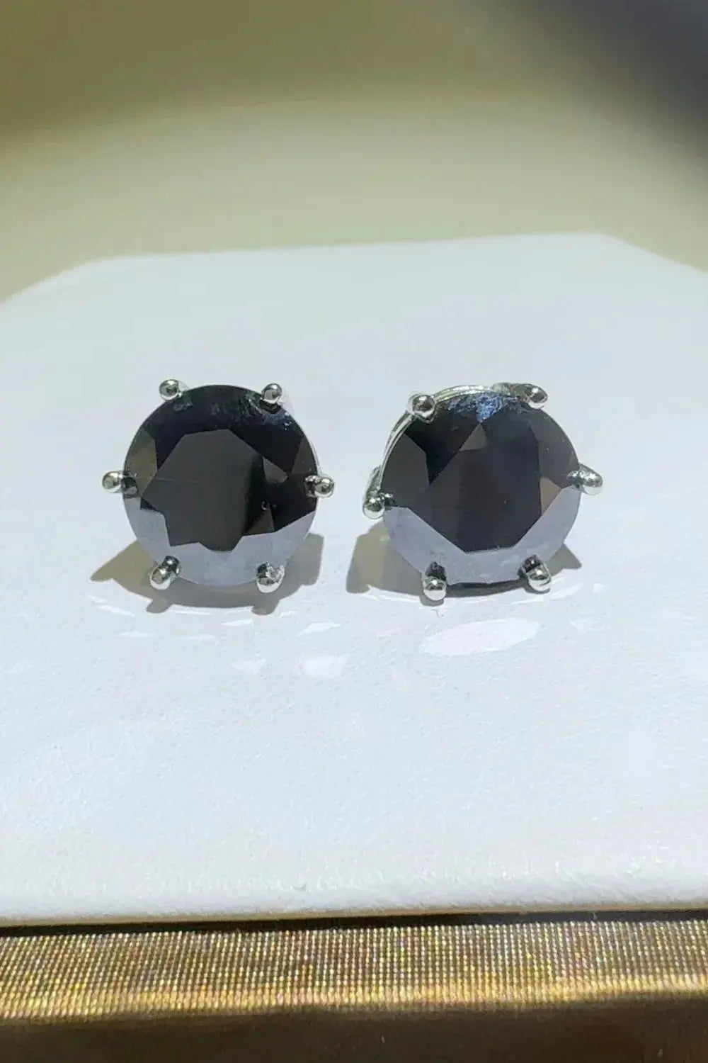 4 Carat  Moissanite 925 Sterling Silver Stud Earrings - SmileBen