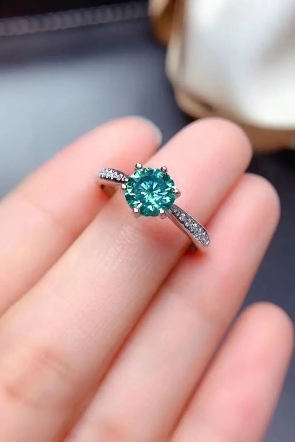 All For You 2 Carat Moissanite 925 Sterling Silver Ring - SmileBen