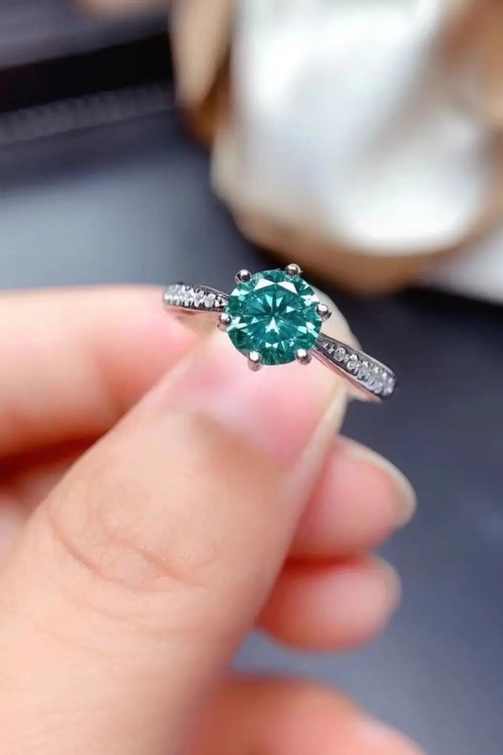 All For You 2 Carat Moissanite 925 Sterling Silver Ring - SmileBen