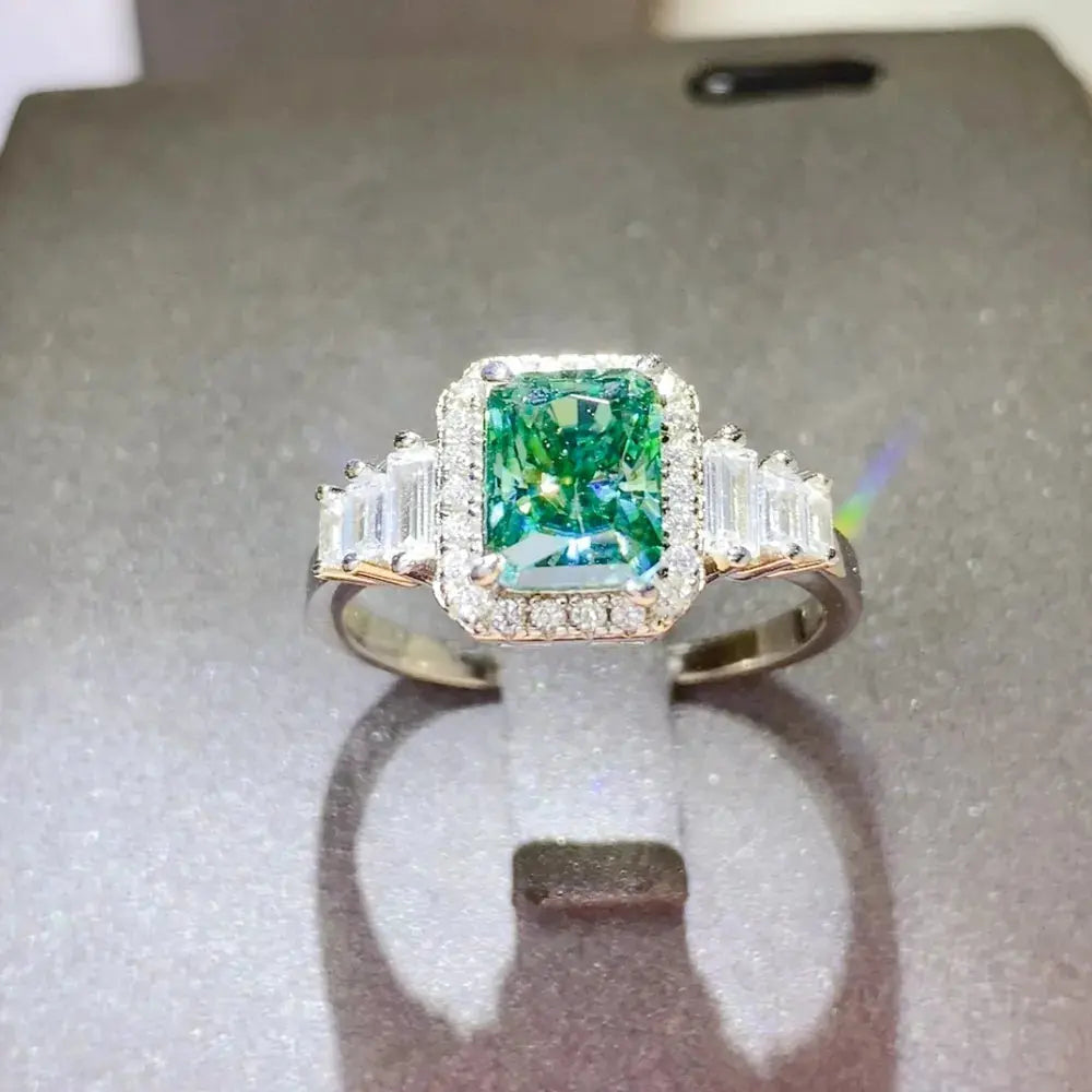 2 Carat Moissanite 925 Sterling Silver Ring - SmileBen