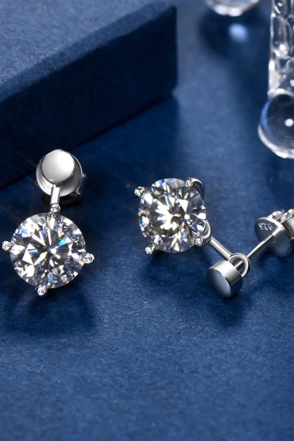 Adored 4 Carat Moissanite Drop Earrings - SmileBen