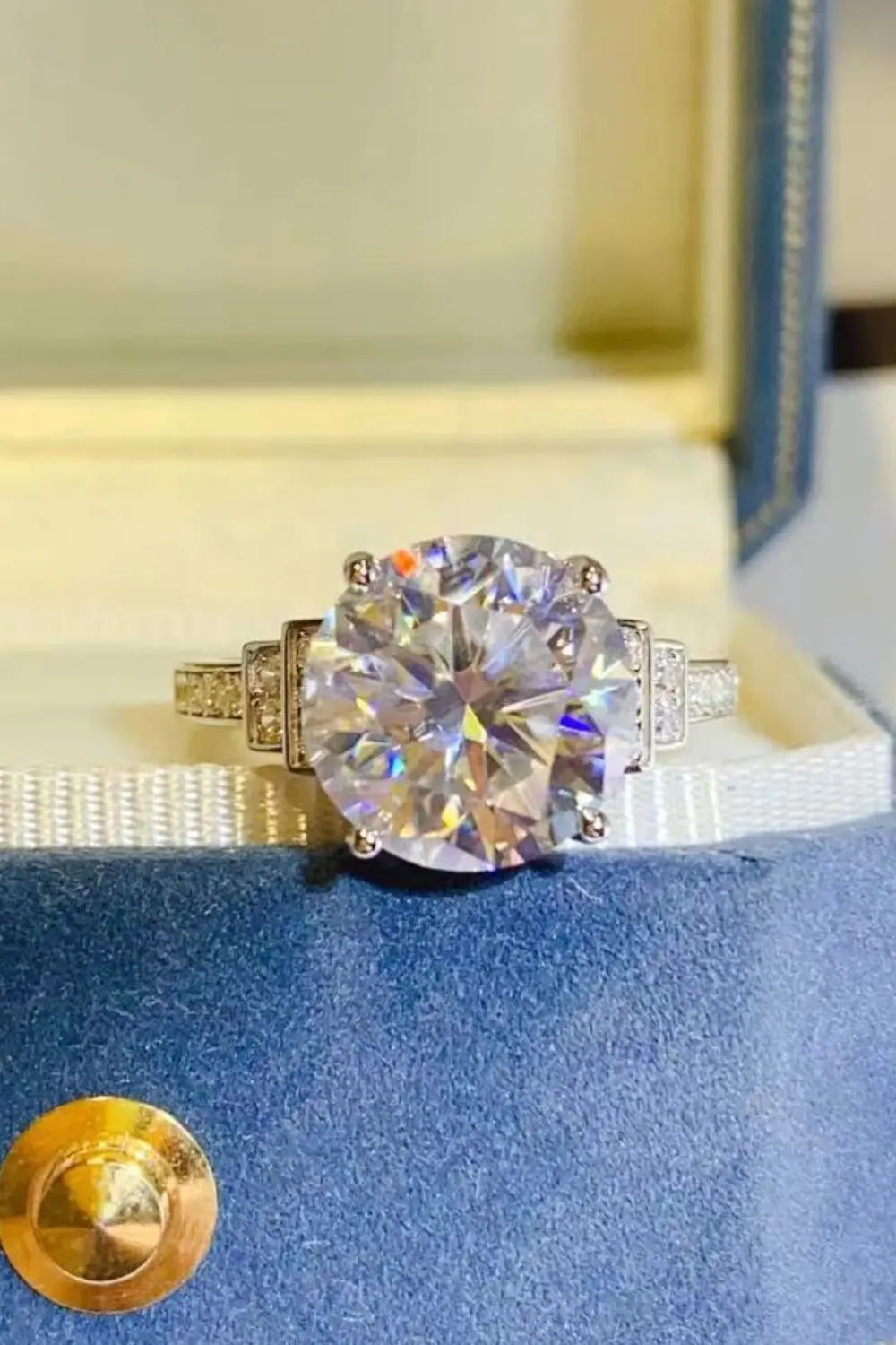 5 Carat Moissanite 925 Sterling Silver Ring - SmileBen