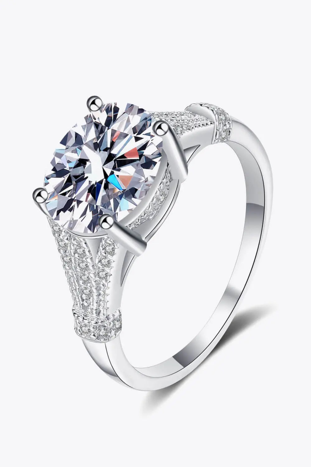 Unpredictable Day 3 Carat Moissanite Ring - SmileBen