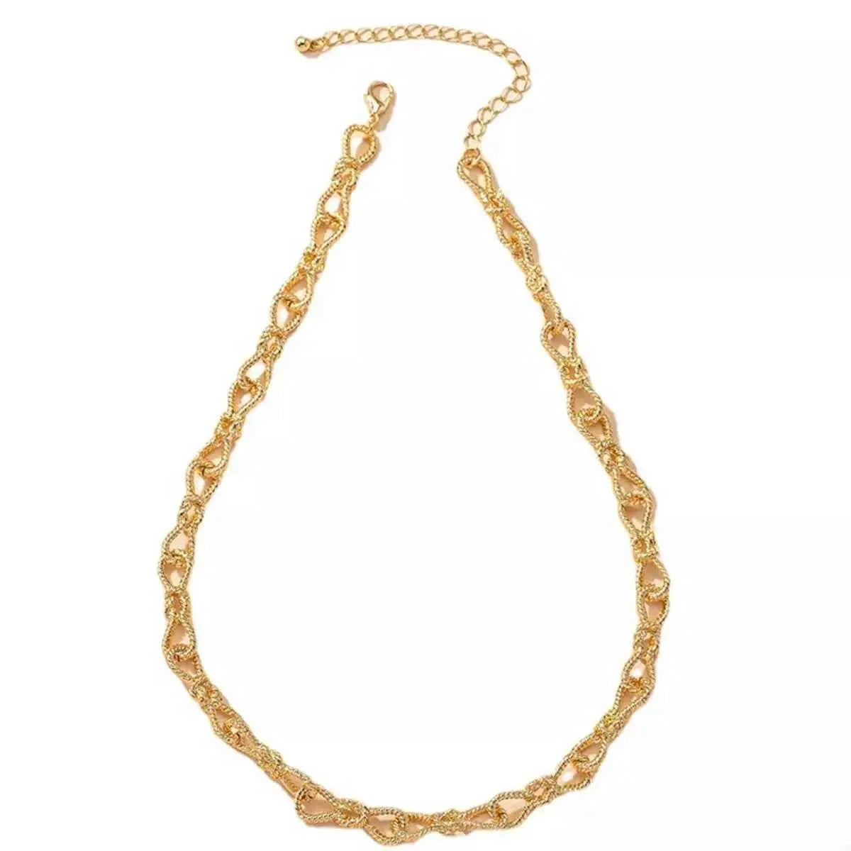 18K Gold-Plated Chain Link Necklace - SmileBen
