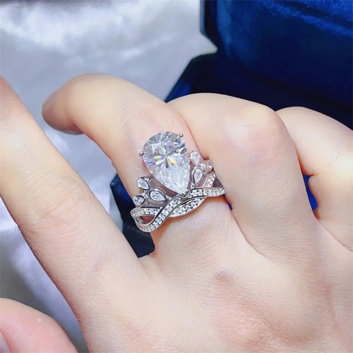 5 Carat Moissanite 925 Sterling Silver Ring - SmileBen