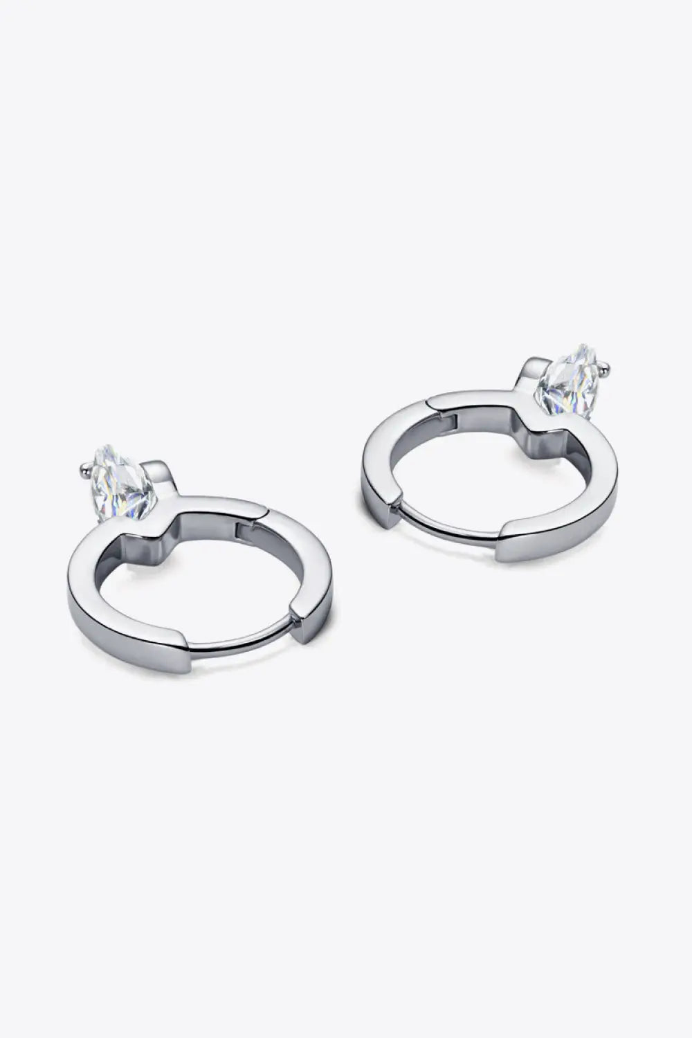 2 Carat Moissanite 925 Sterling Silver Drop Earrings - SmileBen