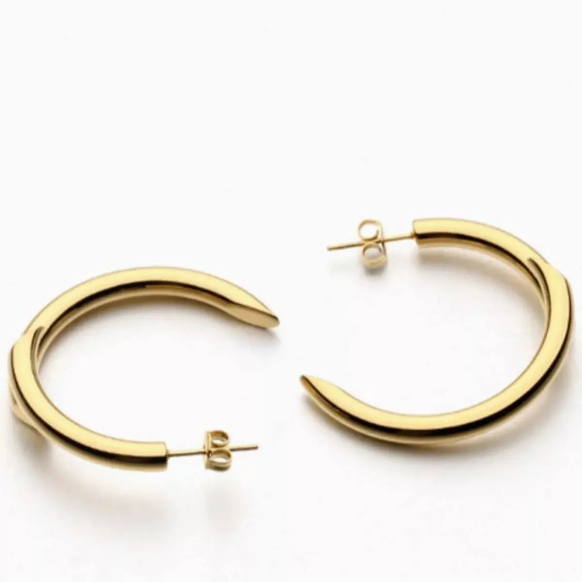 Chunky C-Hoop Earrings - SmileBen