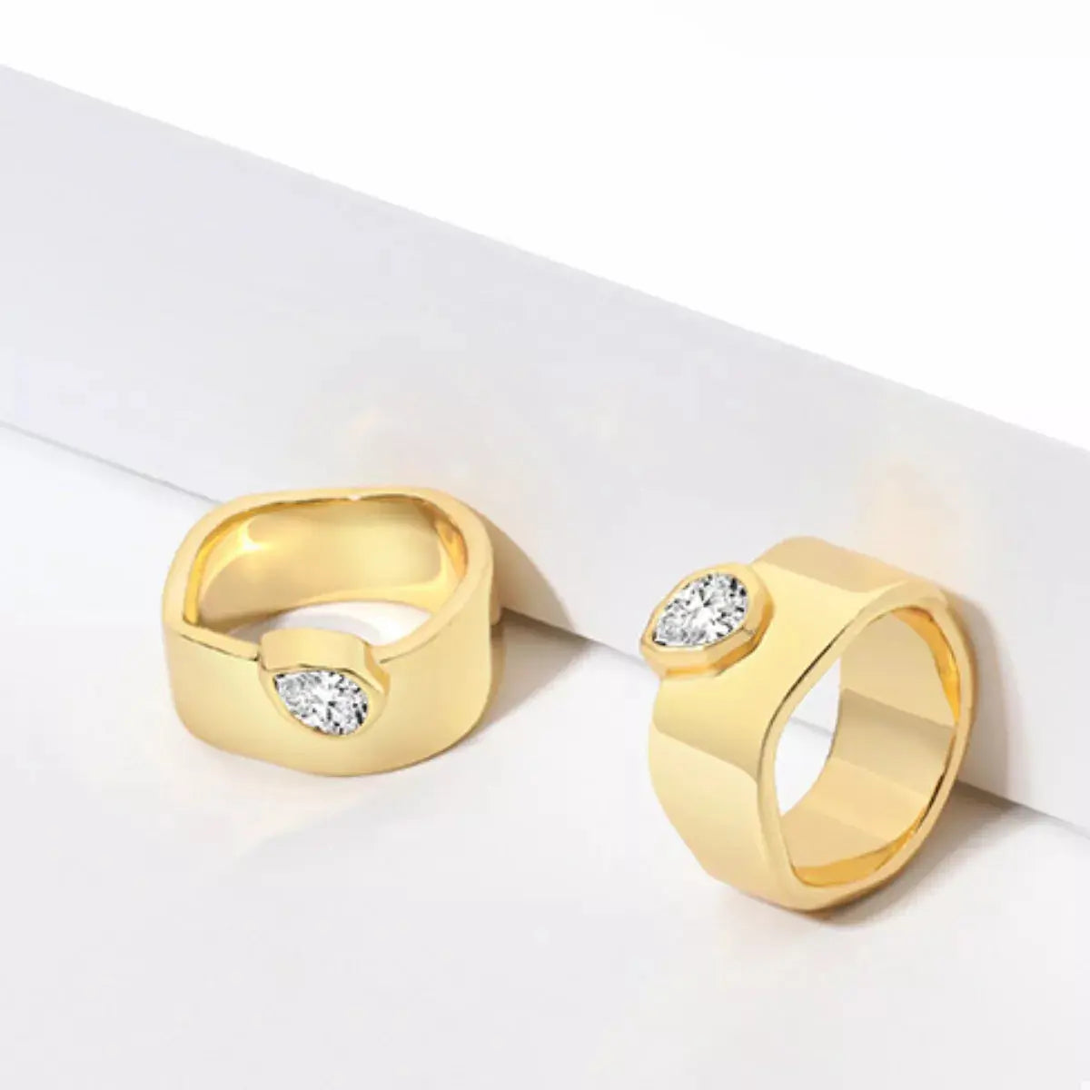 18K Gold-Plated Minimalist Design Ring - SmileBen