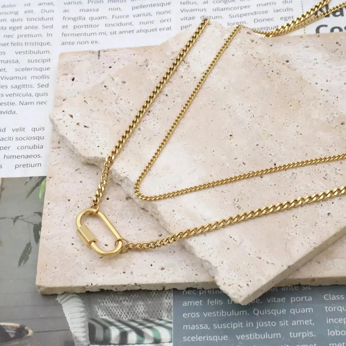 18K Gold-Plated Double Layered Necklace - SmileBen