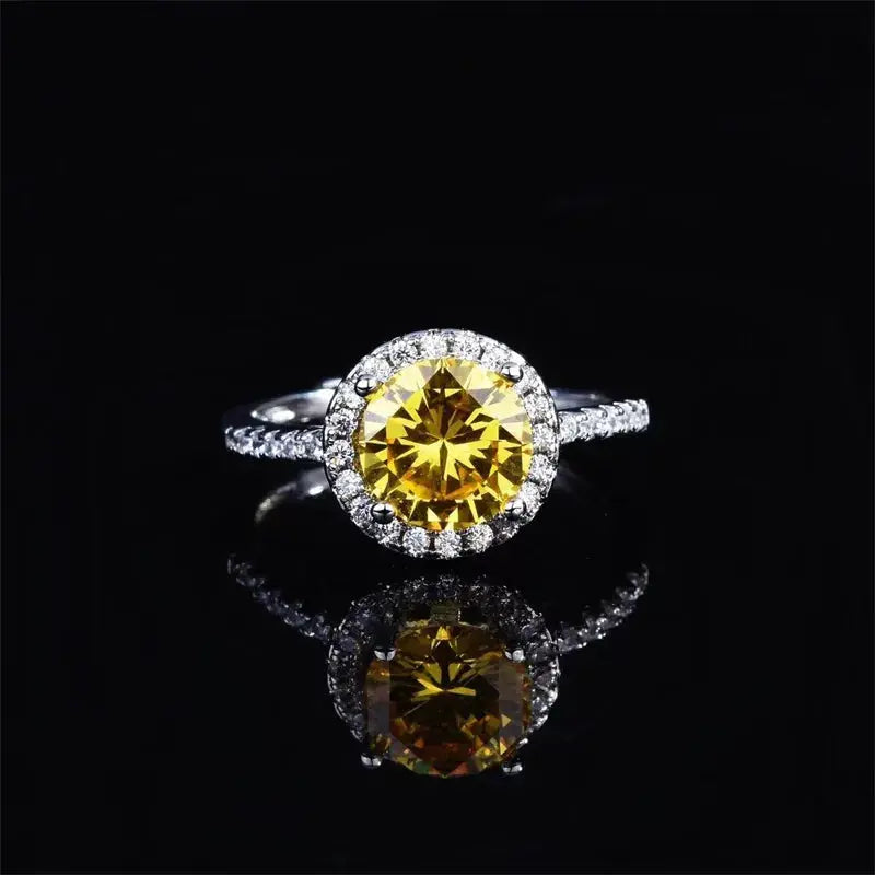 1 Carat Moissanite 925 Sterling Silver Ring - SmileBen