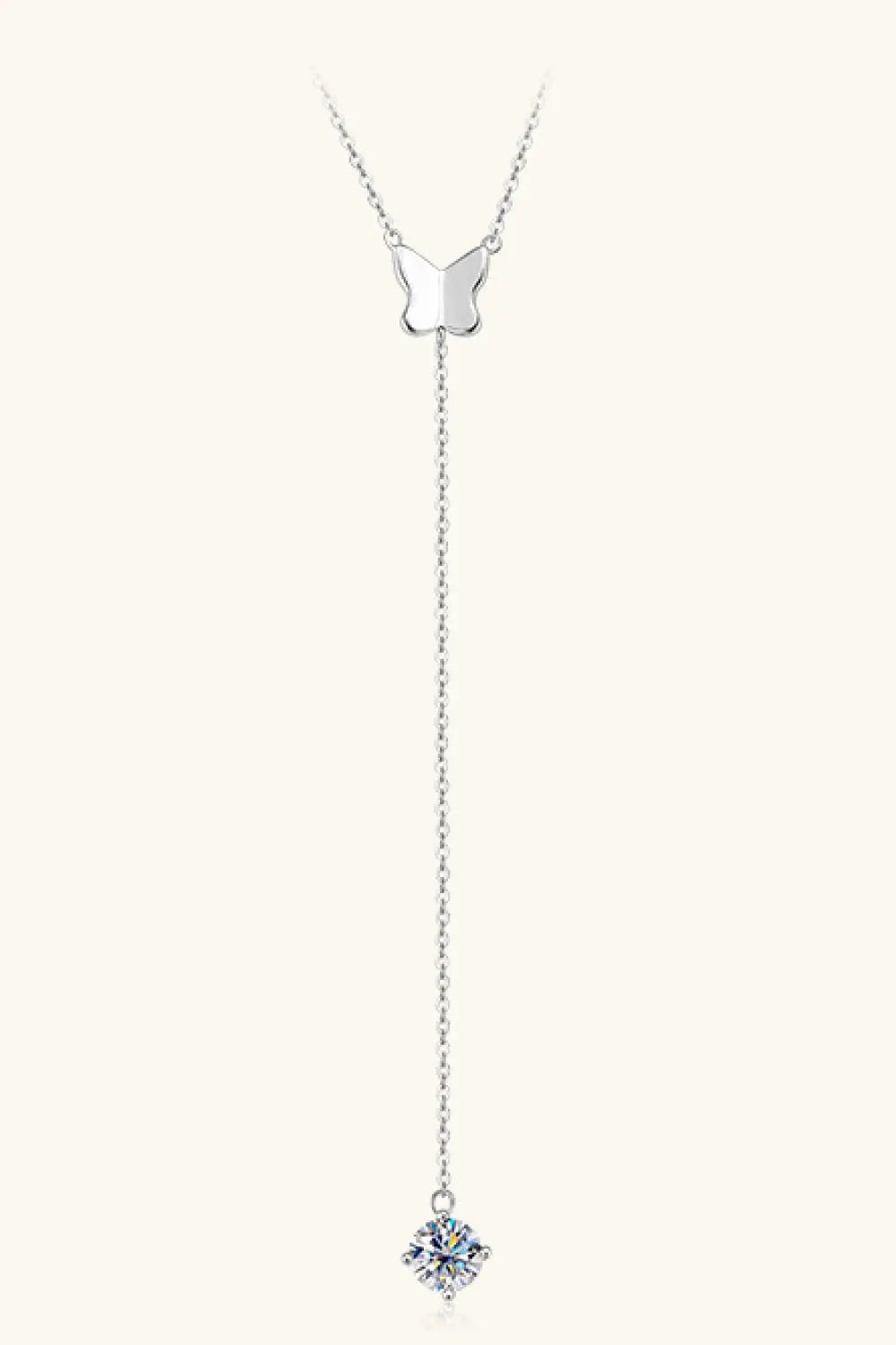 1 Carat Moissanite 925 Sterling Silver Necklace - SmileBen