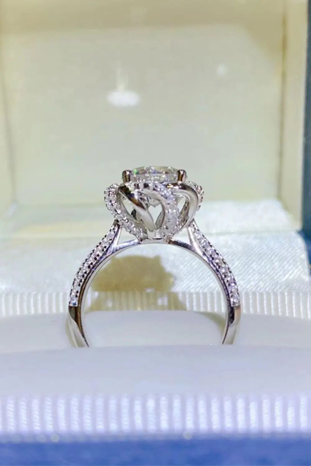 2 Carat Moissanite 925 Sterling Silver Ring - SmileBen