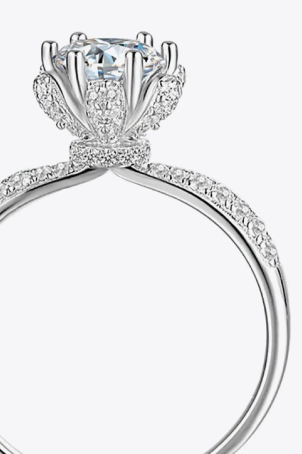 1 Carat Moissanite 6-Prong Ring - SmileBen