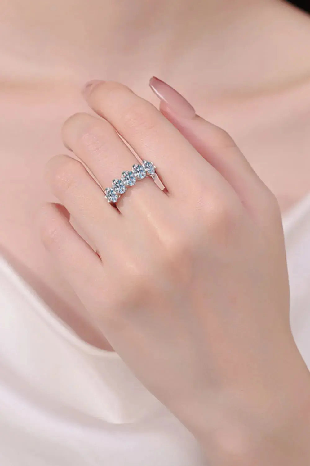 2.5 Carat Moissanite 925 Sterling Silver Ring - SmileBen