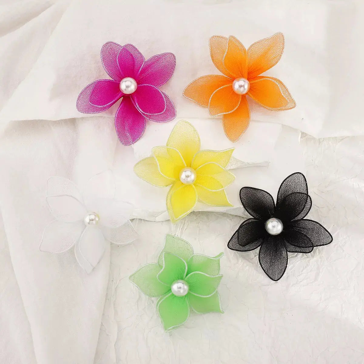 Flower Pearl Stud Earrings - SmileBen
