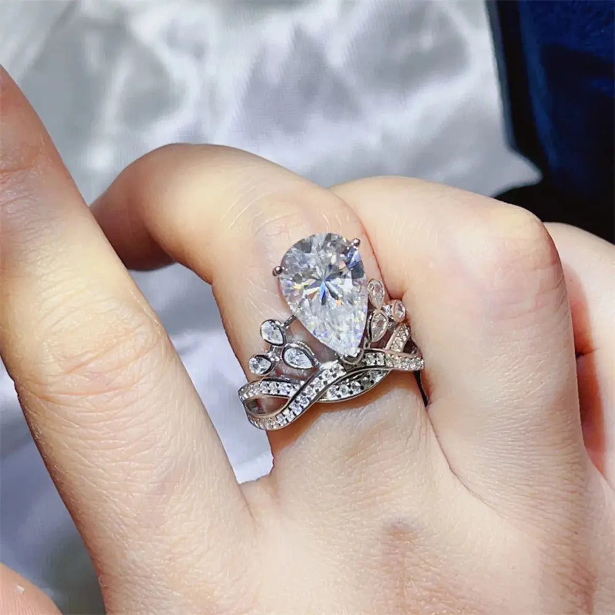5 Carat Moissanite 925 Sterling Silver Ring - SmileBen