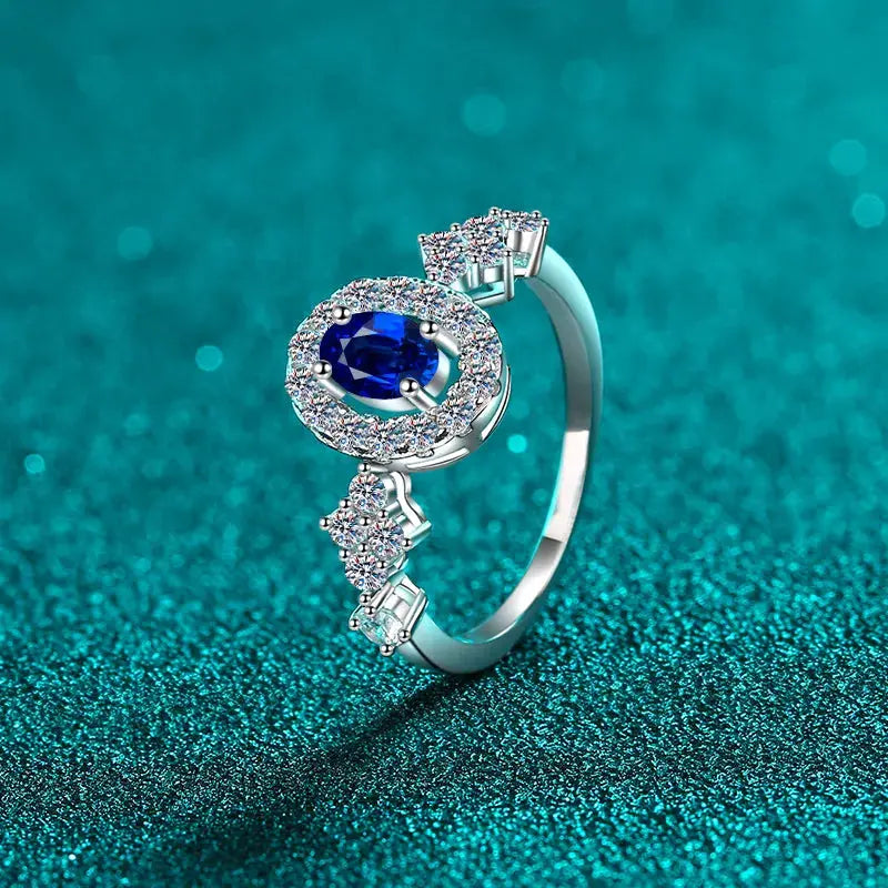 925 Sterling Silver Moissanite Ring - SmileBen
