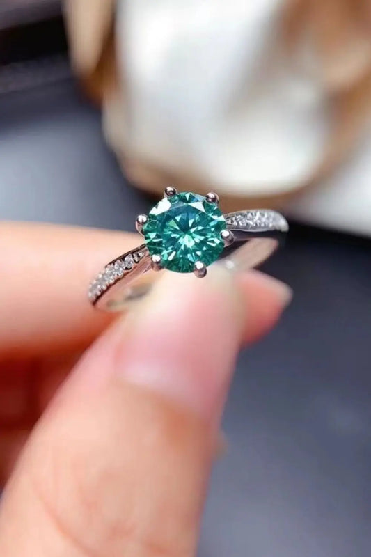 All For You 2 Carat Moissanite 925 Sterling Silver Ring - SmileBen