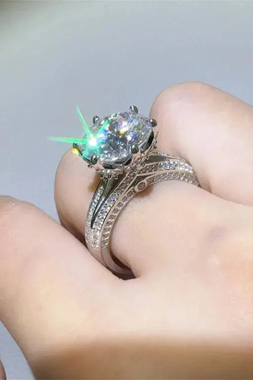 5 Carat Moissanite 925 Sterling Silver Ring - SmileBen