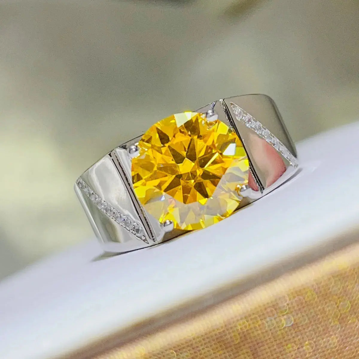 5 Carat Moissanite 925 Sterling Silver Ring - SmileBen