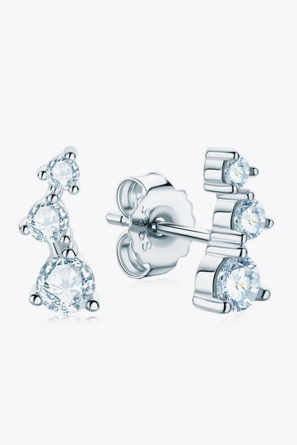 Adored Your Way Moissanite Stud Earrings - SmileBen