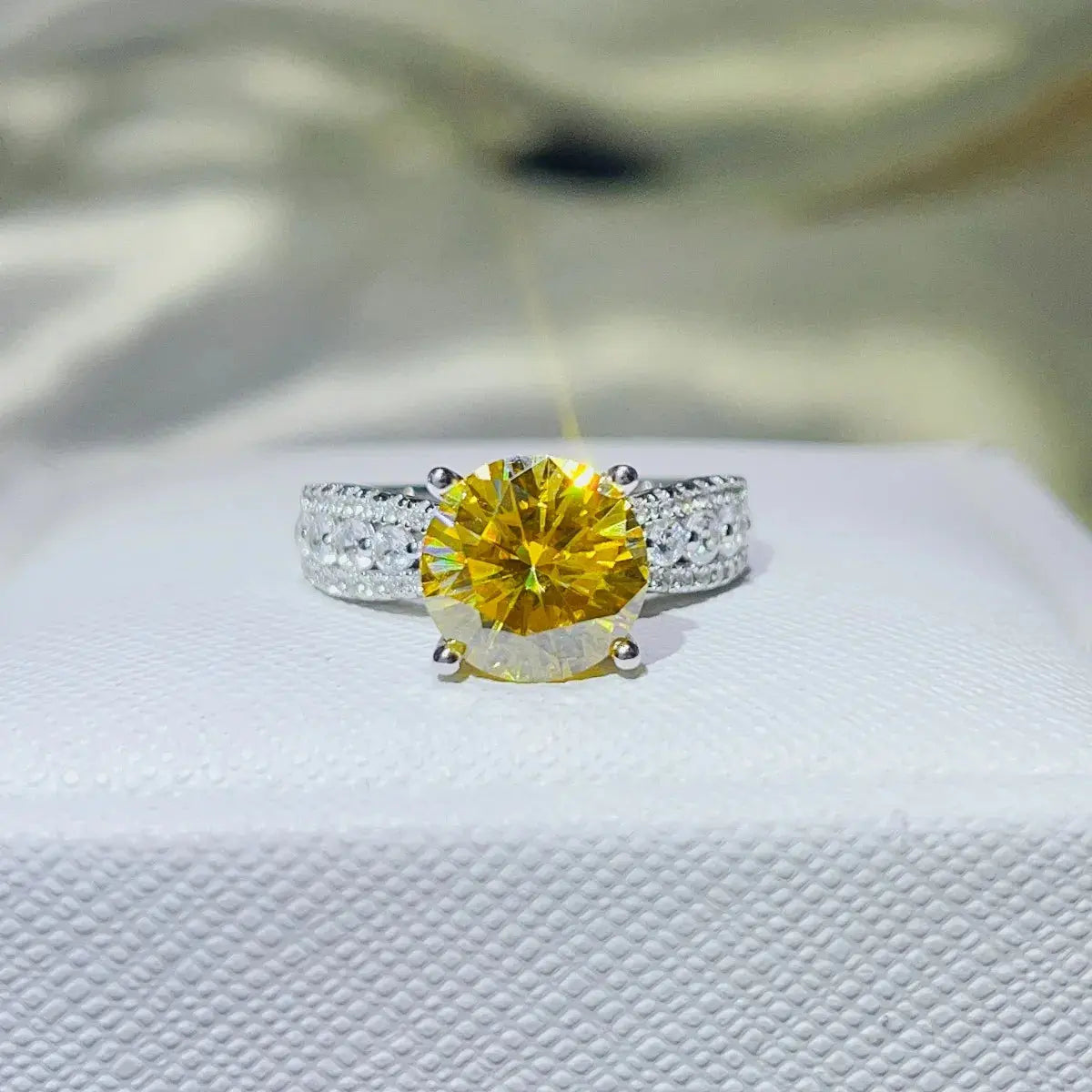 3 Carat Moissanite 925 Sterling Silver Ring - SmileBen