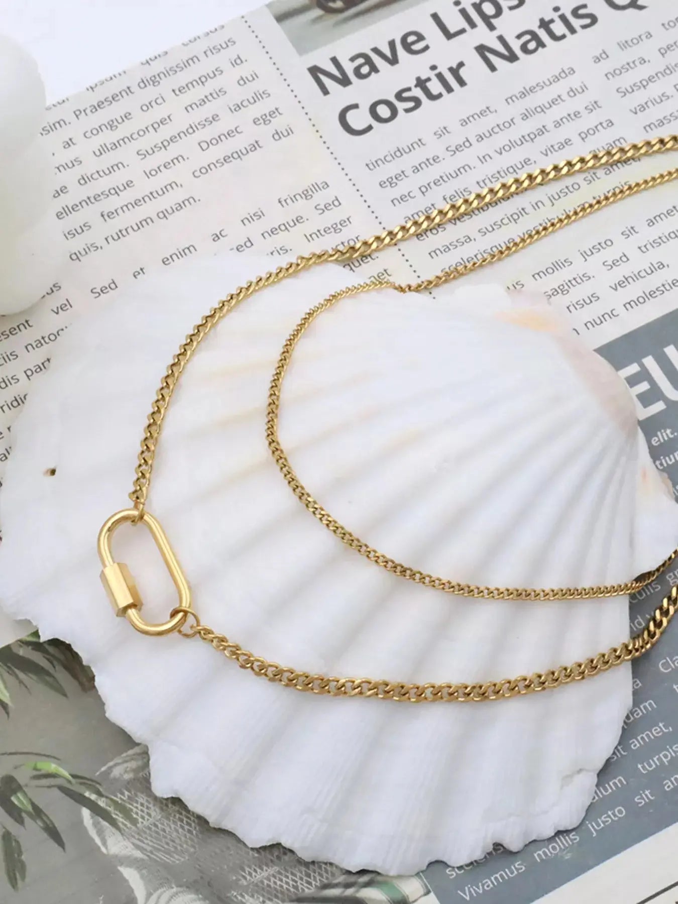 18K Gold-Plated Double Layered Necklace - SmileBen